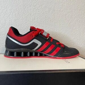 Adidas Adipower M21865 Black/Red Weightlifting Shoes Sneakers Men's 11.5 US